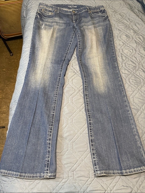 Maurices Denim - Maurices Women's Faded Blue Flare Jeans